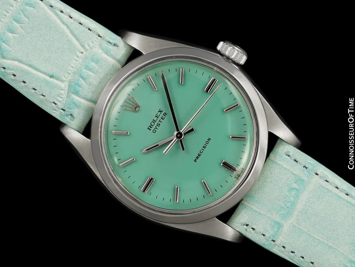 1961 Rolex Oyster Precision Classic Vintage Mens Handwound Watch - Stainless Steel