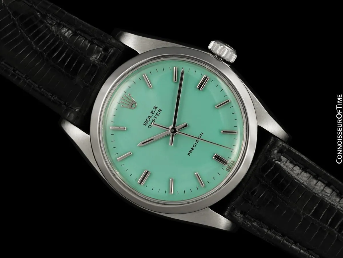 1961 Rolex Oyster Precision Classic Vintage Mens Handwound Watch - Stainless Steel