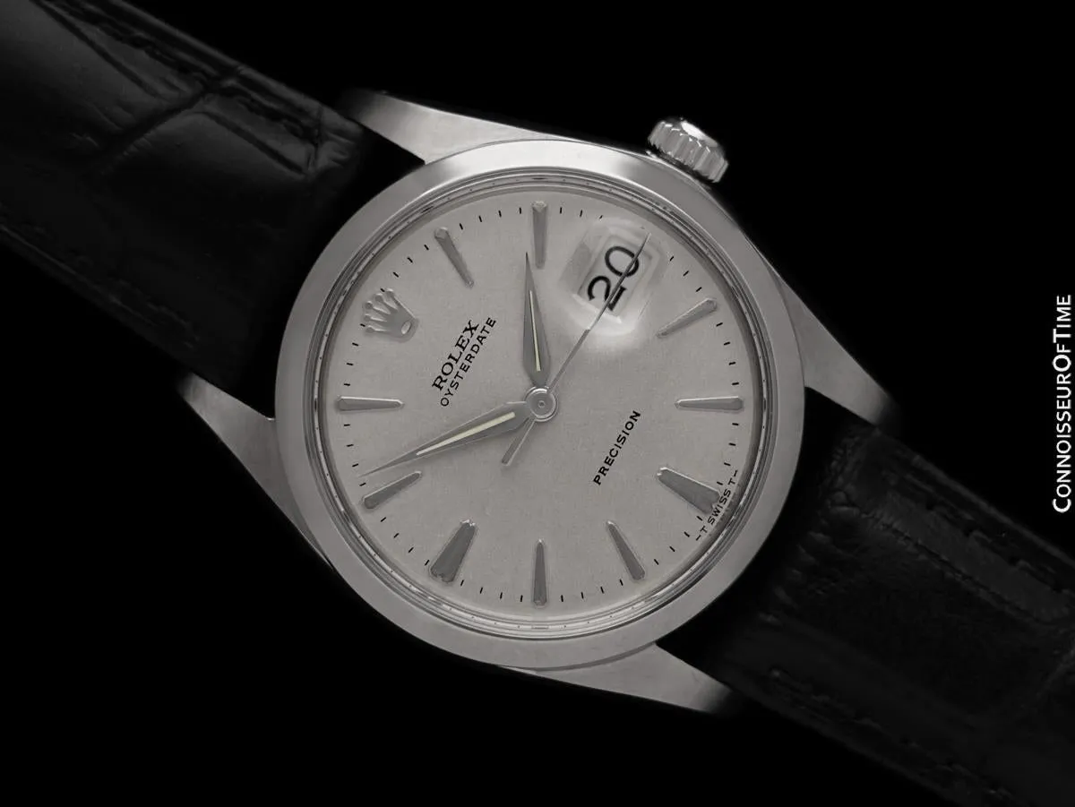 1964 Rolex Oysterdate Vintage Mens Watch with Date - Stainless Steel