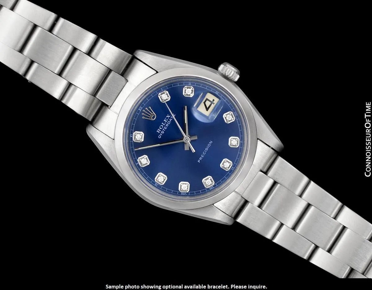 1964 Rolex Oysterdate Vintage Mens Watch with Date - Stainless Steel