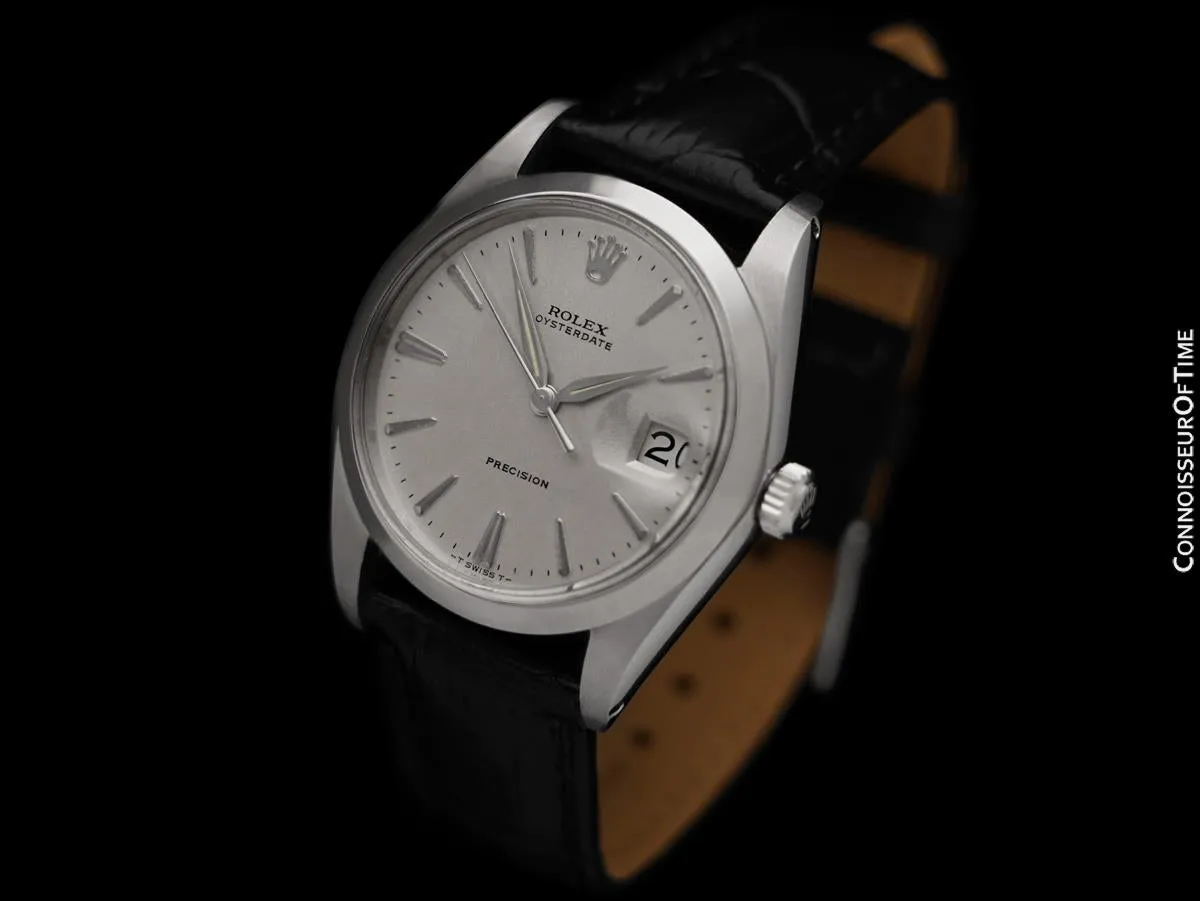 1964 Rolex Oysterdate Vintage Mens Watch with Date - Stainless Steel