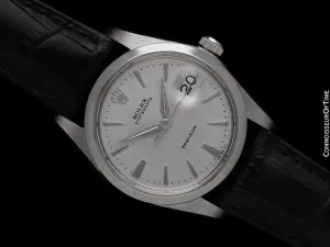 1964 Rolex Oysterdate Vintage Mens Watch with Date - Stainless Steel