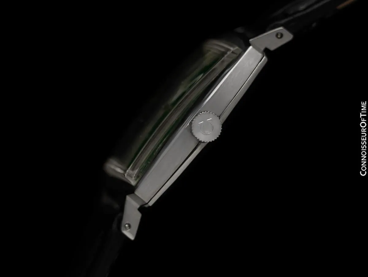 1966 Omega De Ville Vintage Mens Automatic Classic Retro Watch with Green Dial - Stainless Steel