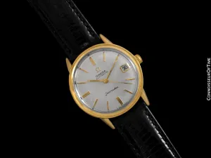 1966 Omega Seamaster Rare Cal. 560 Vintage Mens Watch, Automatic, Date - 18K Gold Plated