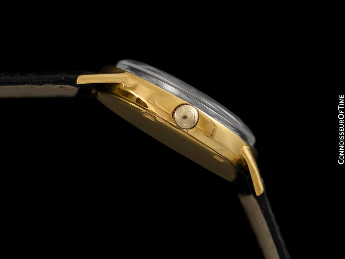1966 Omega Seamaster Rare Cal. 560 Vintage Mens Watch, Automatic, Date - 18K Gold Plated