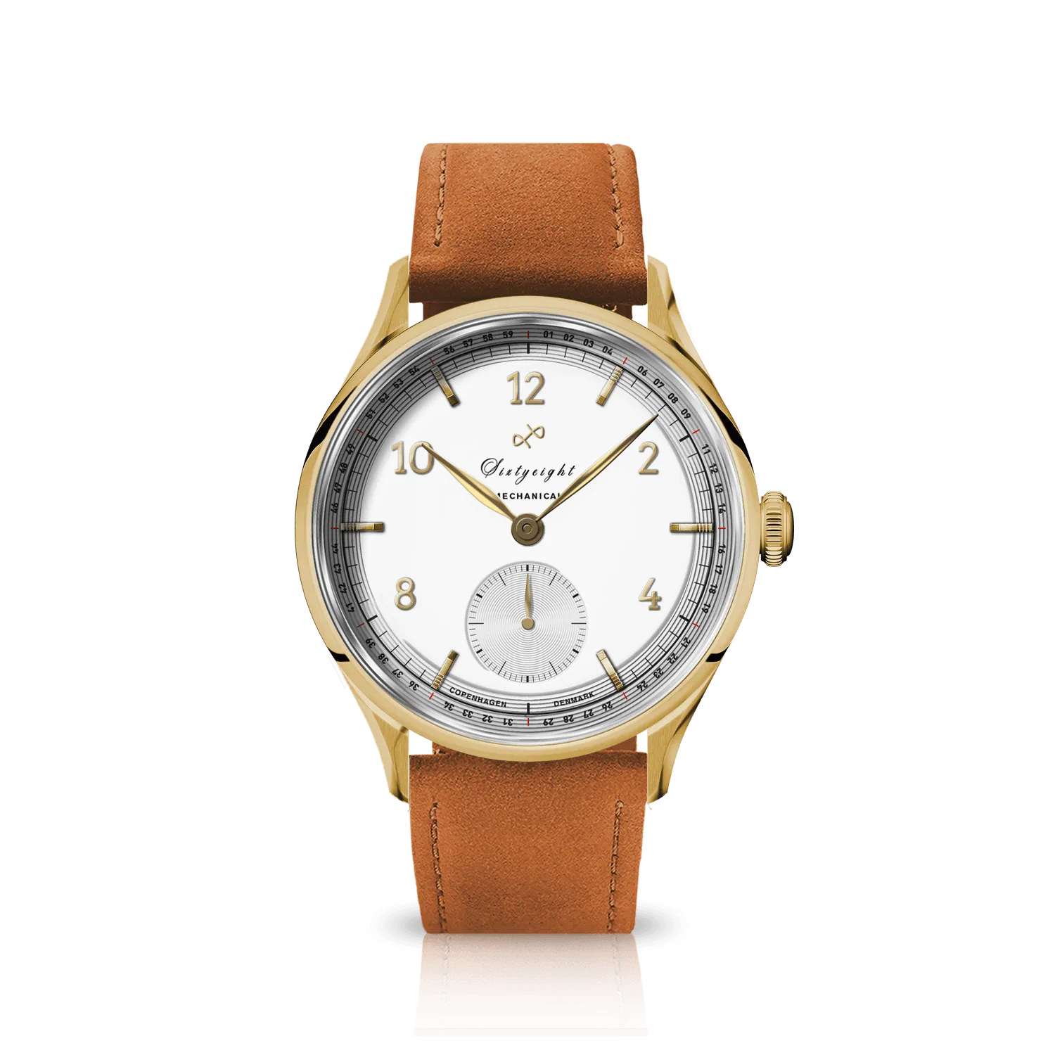 1968 Mechanical (Hand-Wound), Gold / White