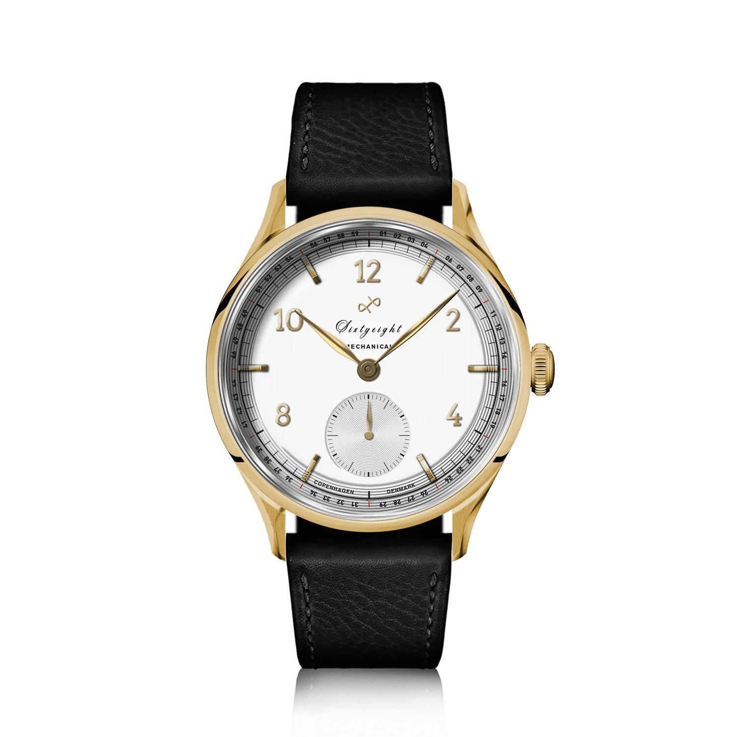 1968 Mechanical (Hand-Wound), Gold / White