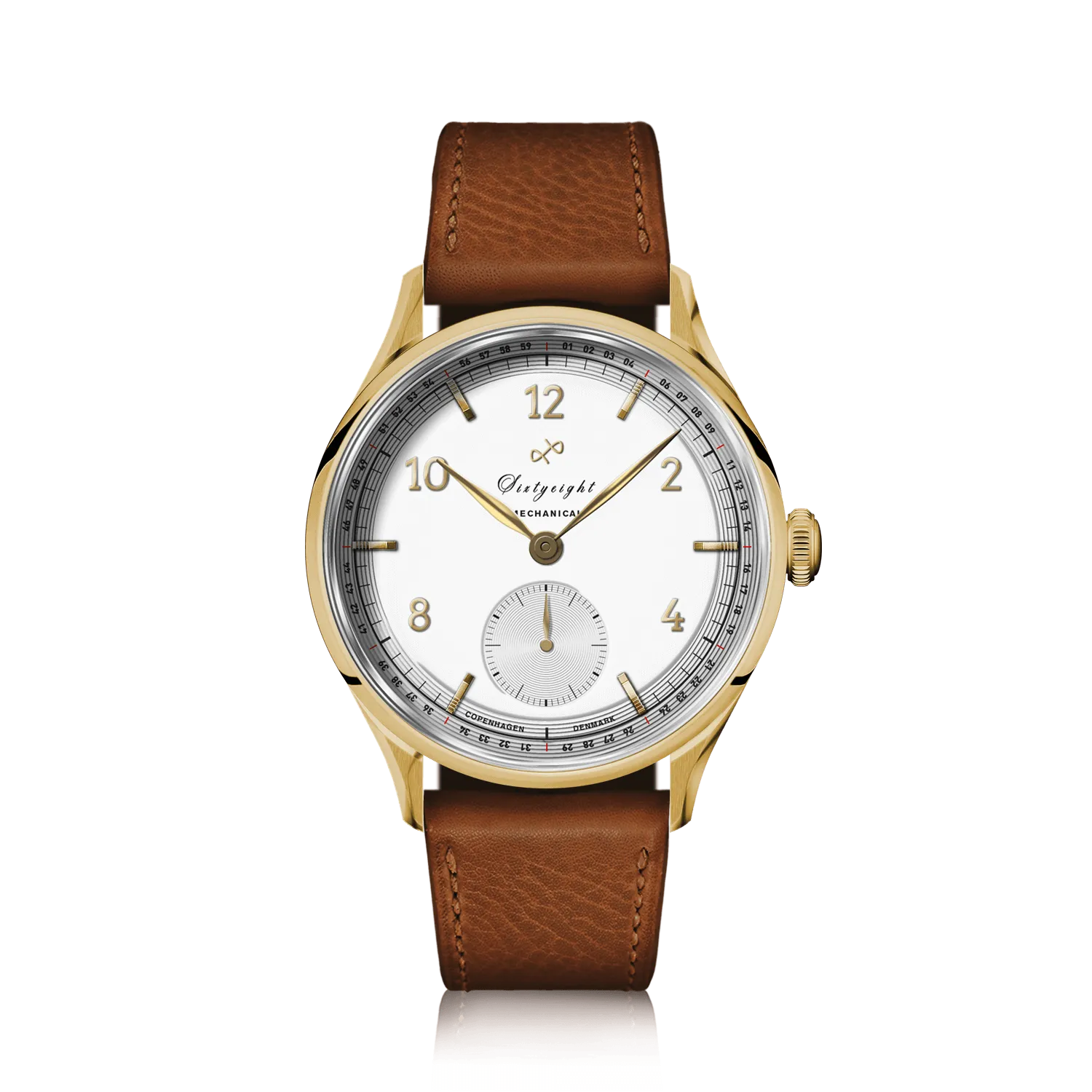 1968 Mechanical (Hand-Wound), Gold / White
