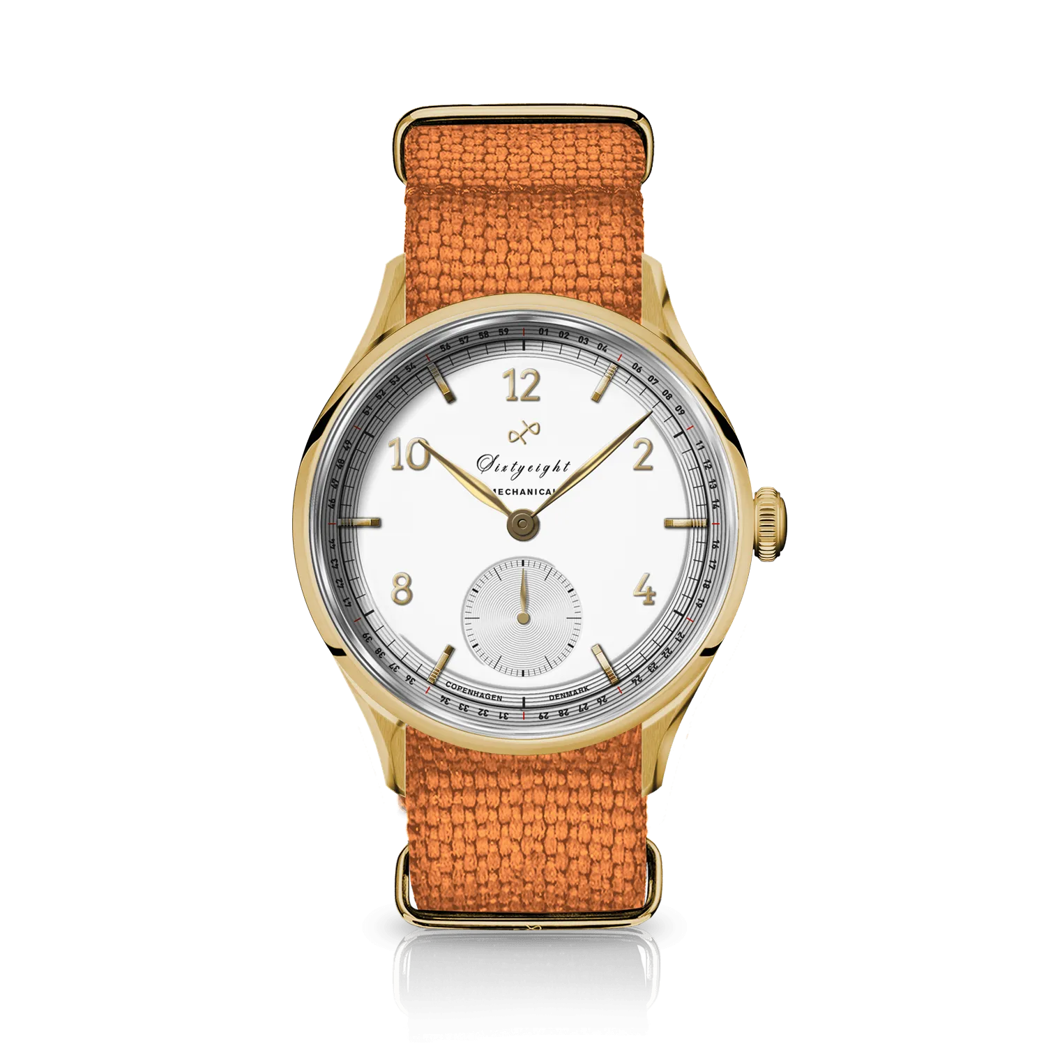 1968 Mechanical (Hand-Wound), Gold / White