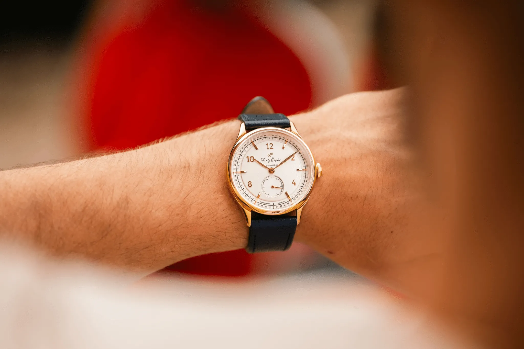 1968 Mechanical (Hand-Wound), Gold / White