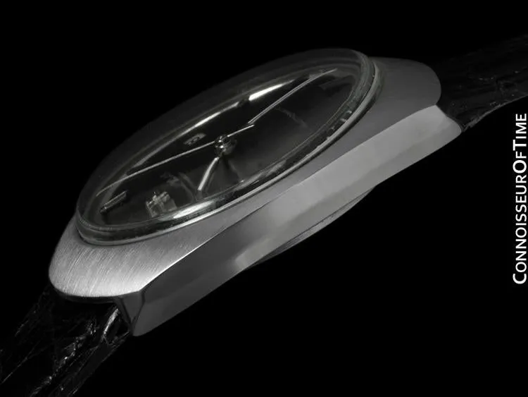 1969 IWC Vintage Mens Watch, Cal. 8541 Automatic, Black Dial with Date - Stainless Steel