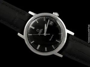 1969 Omega Geneve Vintage Mens Cal. 565 Automatic Watch with Quick-Setting Date - Stainless Steel