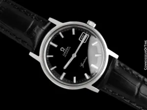 1969 Omega Geneve Vintage Mens Cal. 565 Automatic Watch with Quick-Setting Date - Stainless Steel