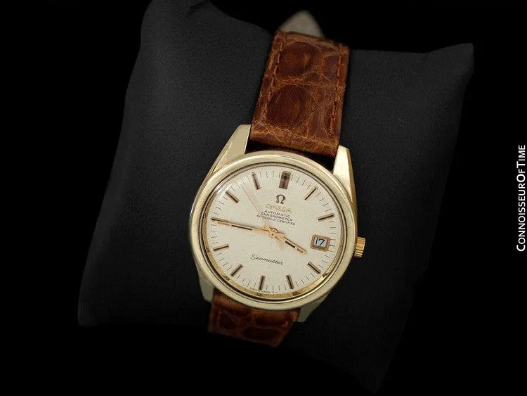 1969 Omega Seamaster Chronometer Large Vintage Mens Cal. 564 Watch - 14K Gold Filled & Stainless Steel