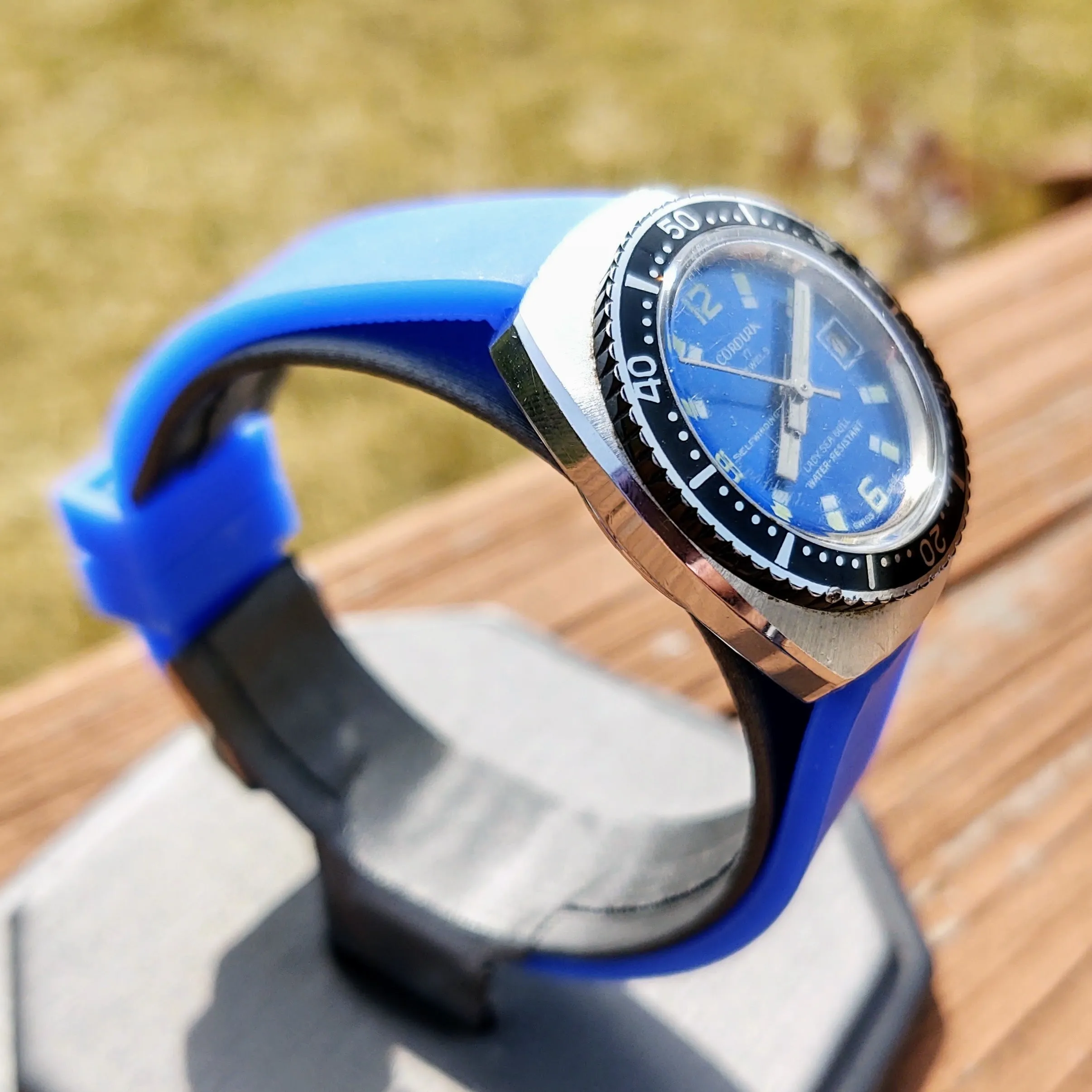 1970's Cordura (Sicura) Lady Sea Gull Diver Watch