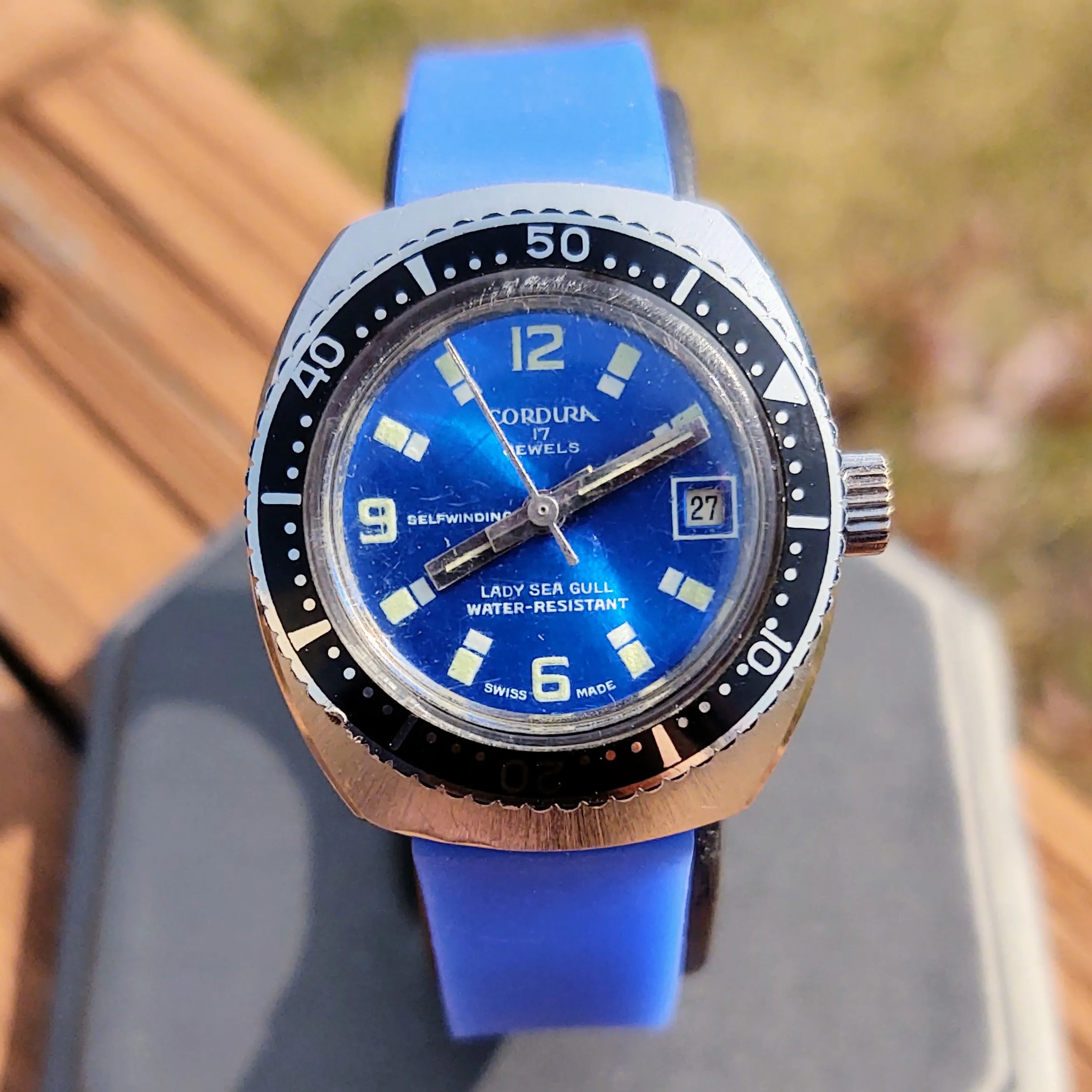 1970's Cordura (Sicura) Lady Sea Gull Diver Watch