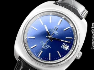 1970's Omega Seamaster Cosmic 2000 Vintage Retro Mens Dive Watch, Date - Stainless Steel