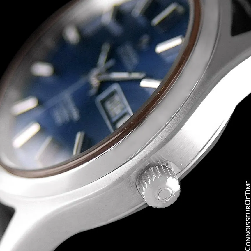 1970's Omega Seamaster Cosmic 2000 Vintage Retro Mens Dive Watch, Day Date - Stainless Steel