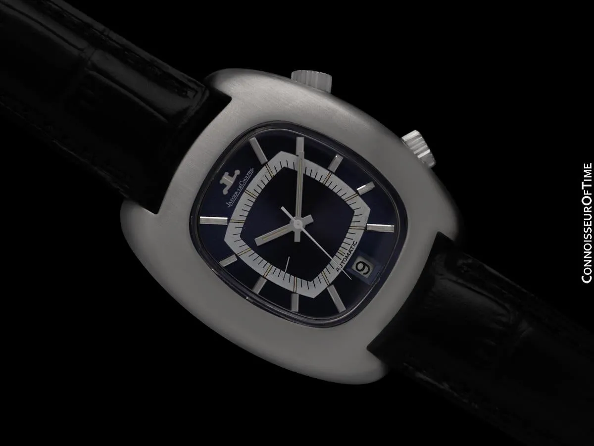 1971 Jaeger-LeCoultre Vintage Mens "Jumbo" Memovox Alarm Reveil - Stainless Steel