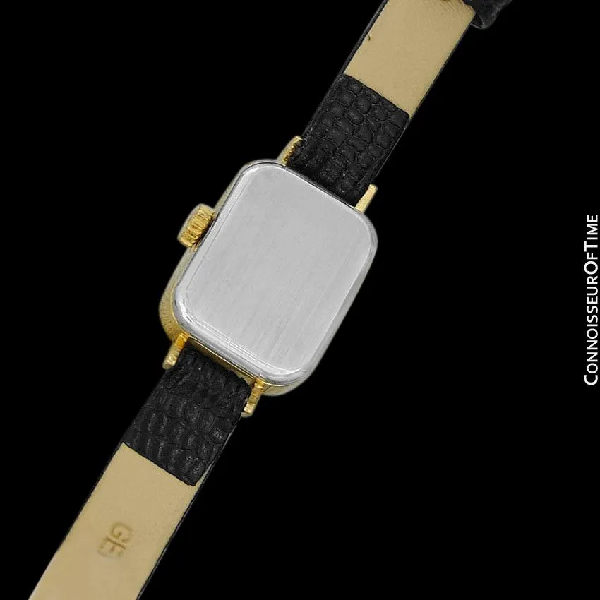 1971 Omega Geneve Vintage Ladies Watch - 18K Gold Plated & Stainless Steel