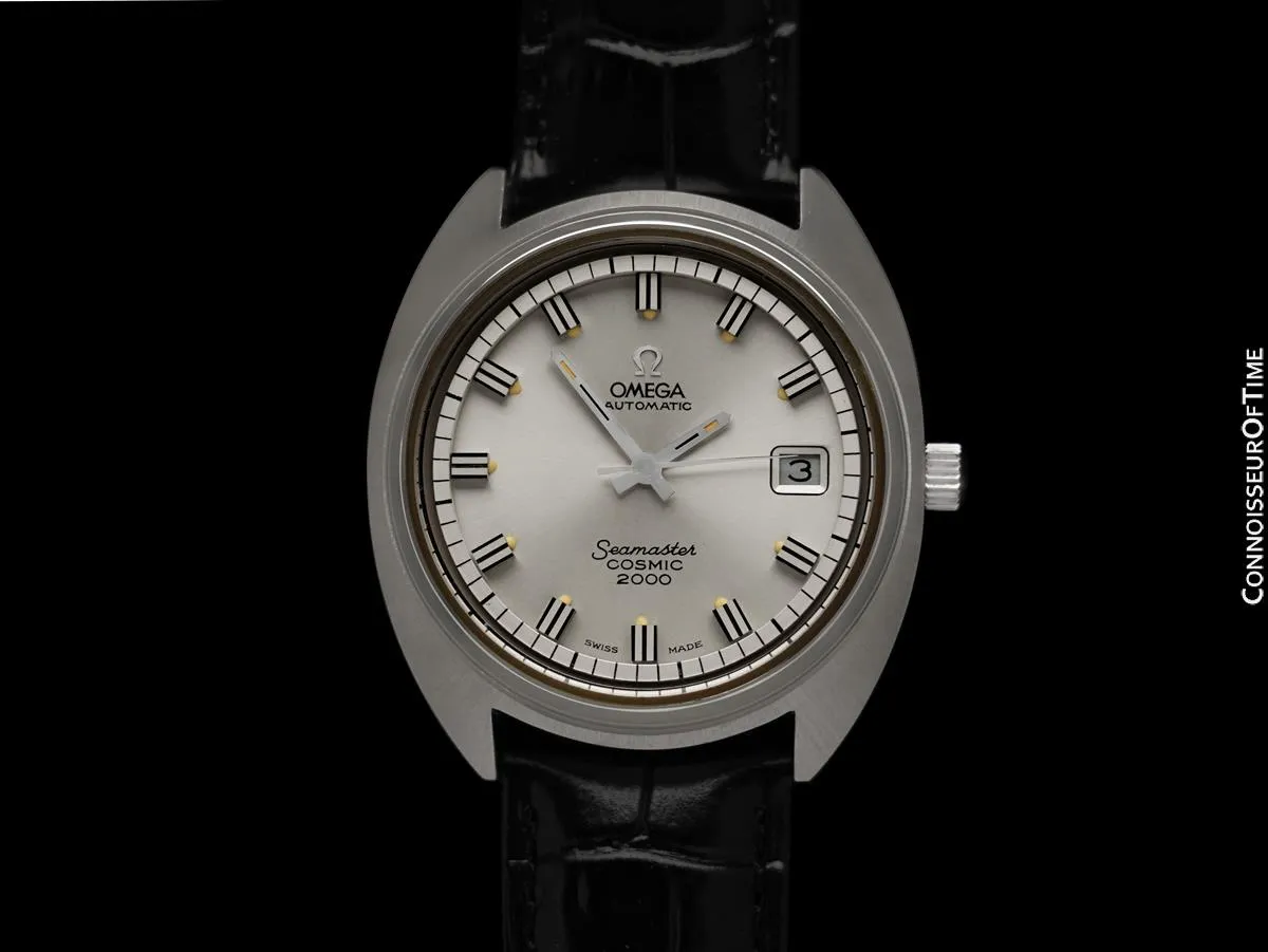 1971 Omega Seamaster Cosmic 2000 Vintage Retro Mens Dive Watch, Date - Stainless Steel