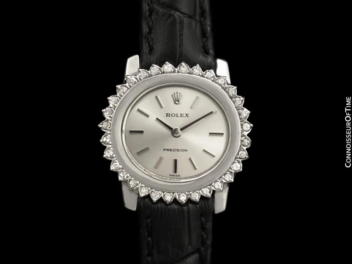 1972 Rolex Ladies Vintage Dress Watch - Stainless Steel & Diamonds
