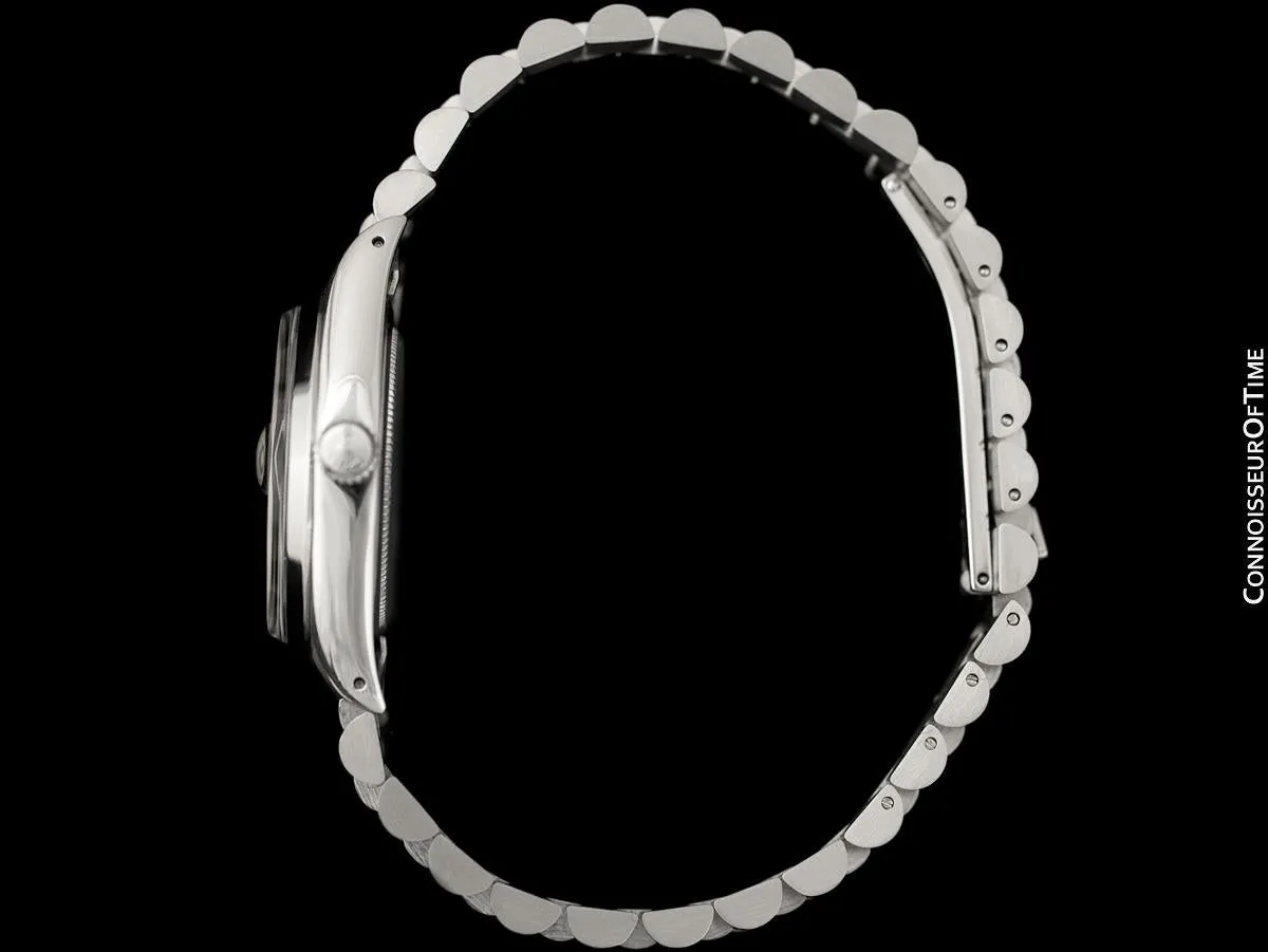 1972 Rolex Oysterdate Mens Date Watch with Both Bracelet & Strap - Stainless Steel & Diamonds