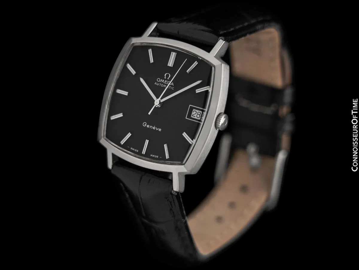 1973 Omega Geneve Vintage Mens Automatic Dress Watch - Stainless Steel