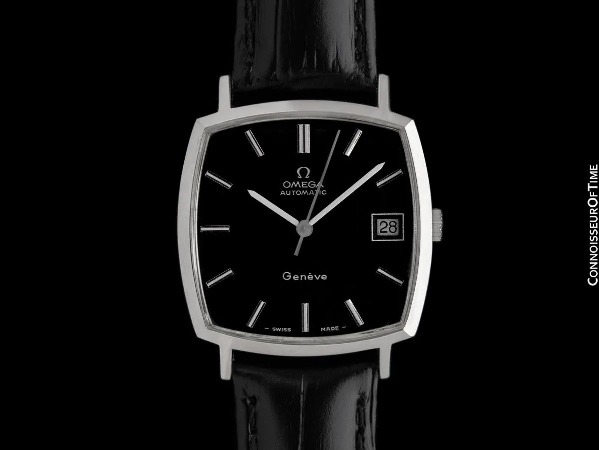 1973 Omega Geneve Vintage Mens Automatic Dress Watch - Stainless Steel