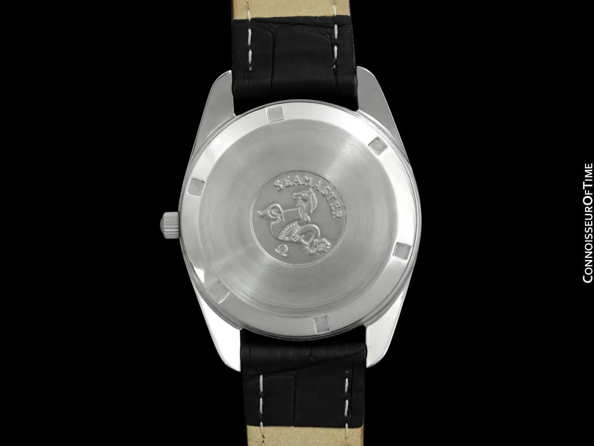 1973 Omega Seamaster Mens Vintage Watch with Automatic Movement and Royal Blue Dial - Stainless Steel