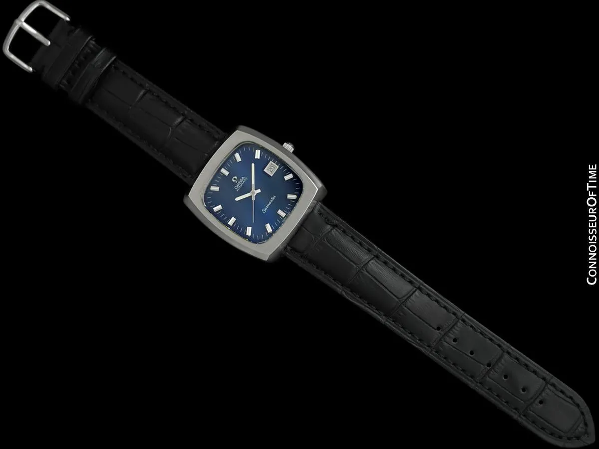 1973 Omega Vintage Seamaster Large Uncommon Retro Mens Watch, Automatic, Date - Stainless Steel