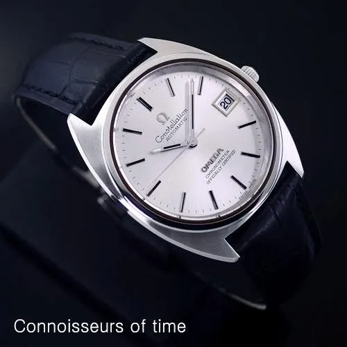 1974 Omega Constellation "C" Chronometer Vintage Mens Calendar Date Watch - Stainless Steel