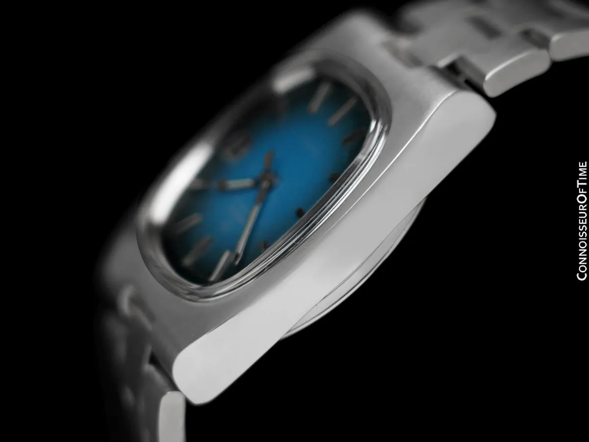 1974 Omega Geneve Vintage Mens Automatic Bracelet Watch, Quick-Setting Date - Stainless Steel