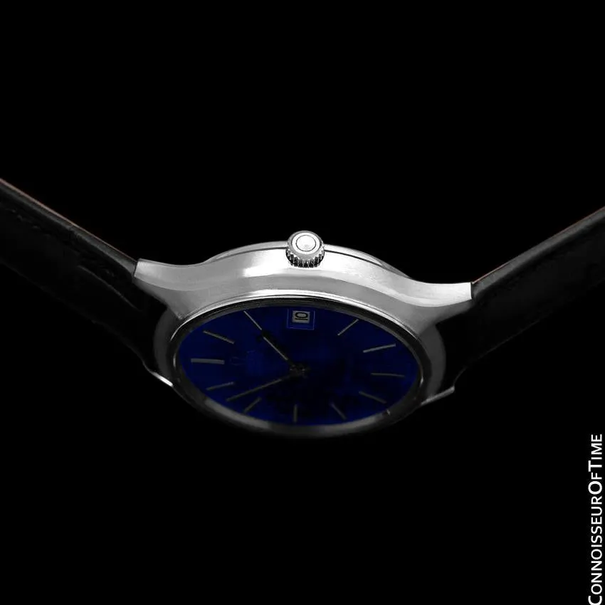1976 Omega De Ville Classic Full Size Vintage Mens Transitional Cal. 1325 Quartz Watch, Date - Stainless Steel