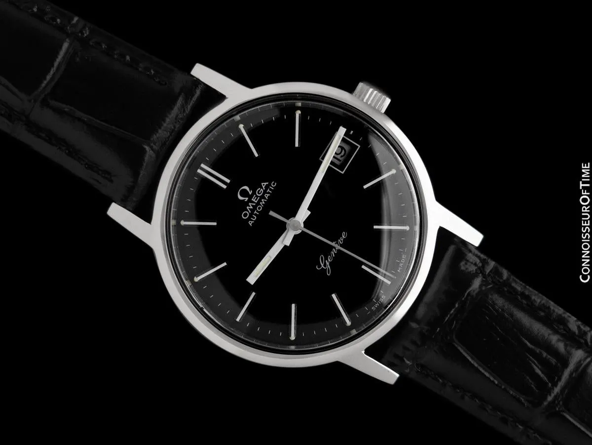 1976 Omega Geneve Vintage Mens Automatic Watch - Stainless Steel