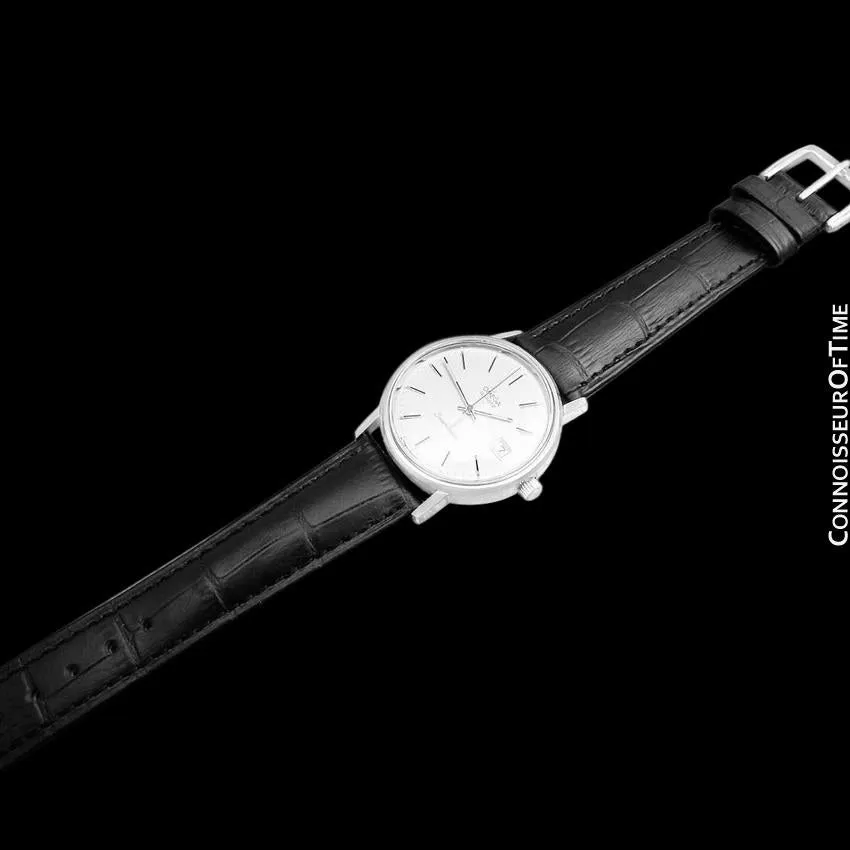 1978 Omega Seamaster Vintage Mens Quartz Stainless Steel Watch with Date