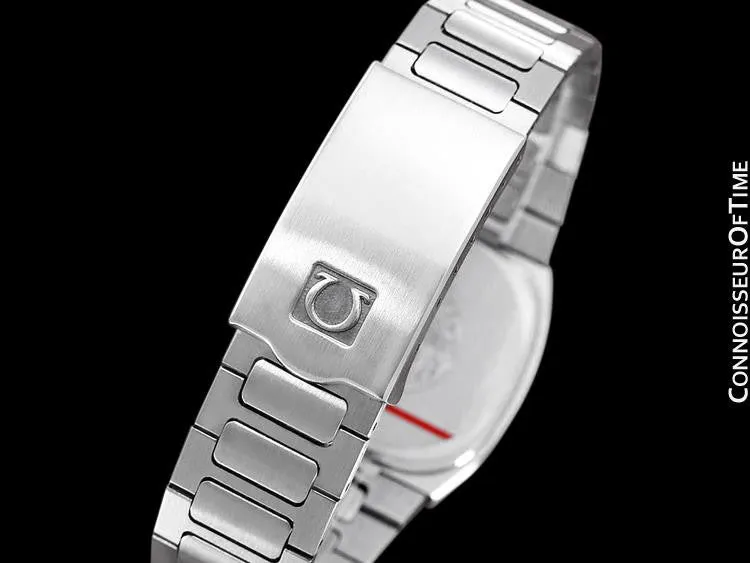 1980 Omega Seamaster Classic Vintage Mens Gray Dial Quartz Watch, Date - Stainless Steel