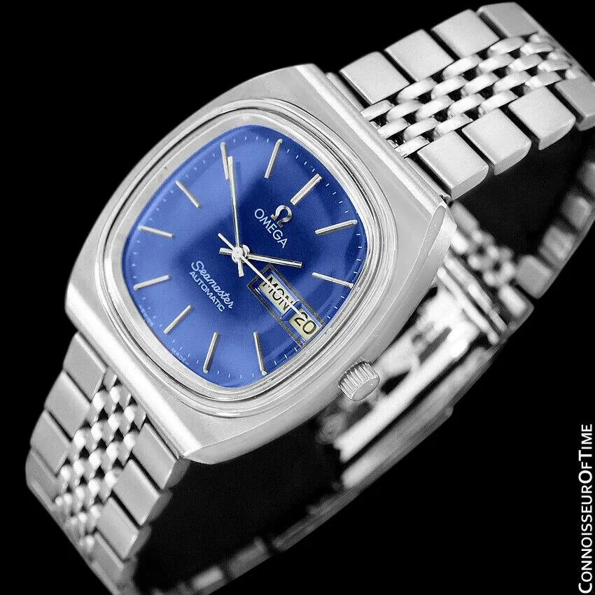 1980 Omega Seamaster Vintage Mens Watch, Automatic, Day Date - Stainless Steel