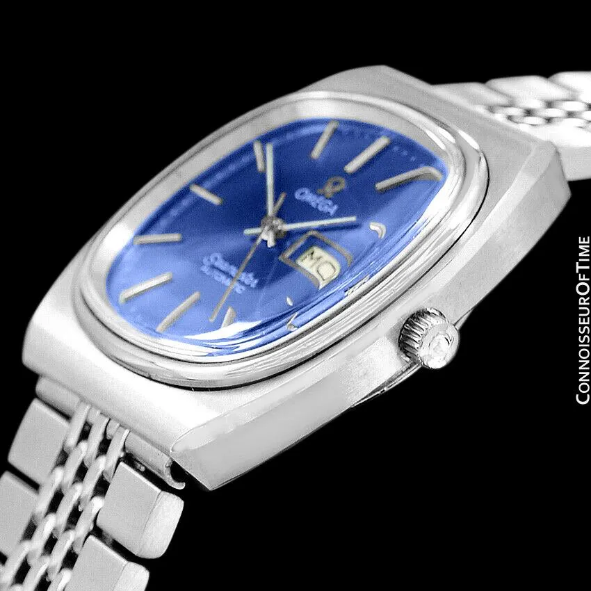 1980 Omega Seamaster Vintage Mens Watch, Automatic, Day Date - Stainless Steel