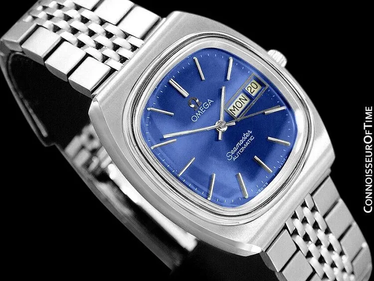1980 Omega Seamaster Vintage Mens Watch, Automatic, Day Date - Stainless Steel