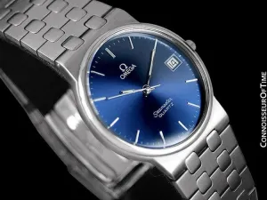1984 Omega Seamaster Classic Vintage Retro Mens Quartz Watch, Date - Stainless Steel