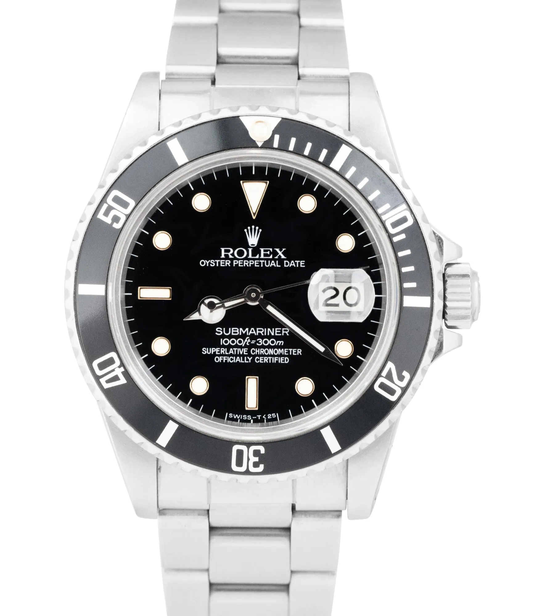 1984 Rolex Submariner Date PATINA Stainless Steel 40mm Automatic Watch 16800 B P