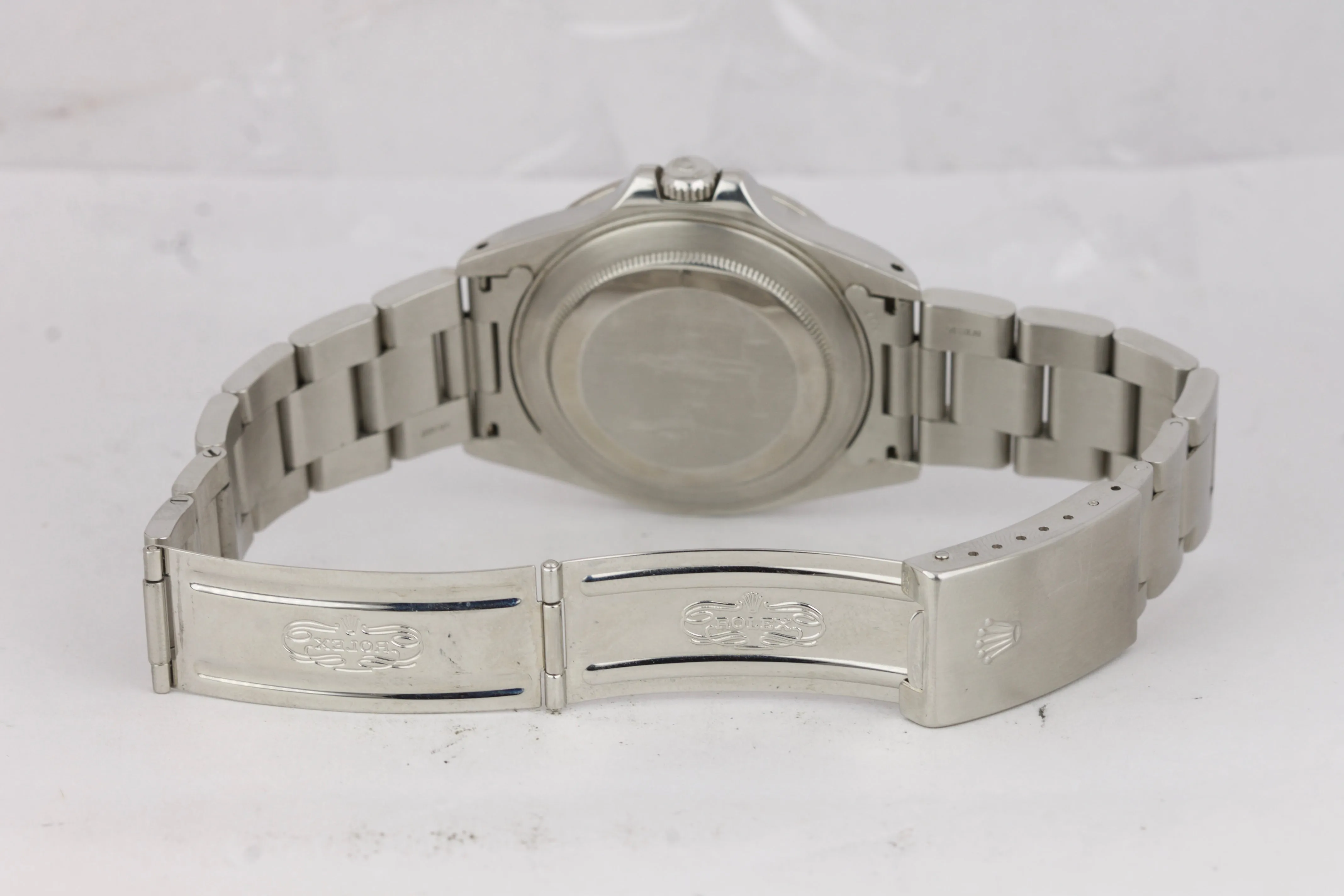 1984 Vintage Rolex Explorer II Stainless Steel 40mm Black Patina Watch GMT 16550