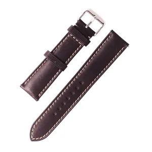 2-Piece Premium Leather Quick Release Watch Strap | Black