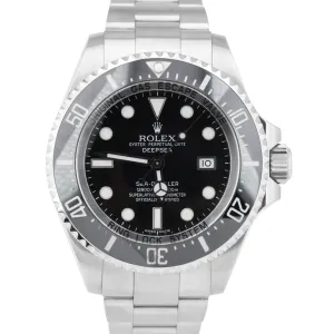 2010 Rolex Sea-Dweller Deepsea 116660 Stainless Steel 44mm Black Dive Watch