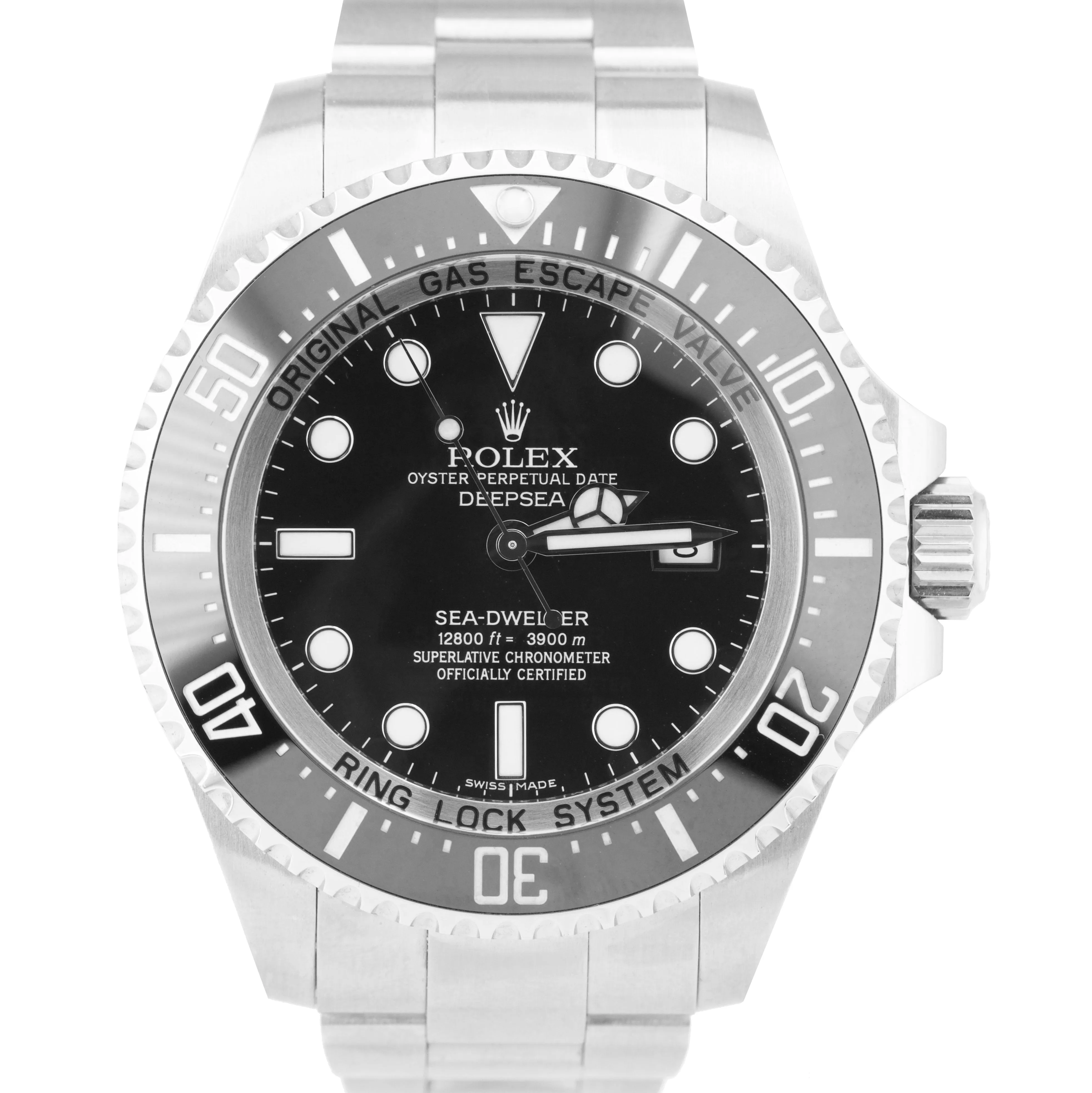 2015 Rolex Sea-Dweller Deepsea 116660 Stainless Steel 44mm Black Dive Watch B P