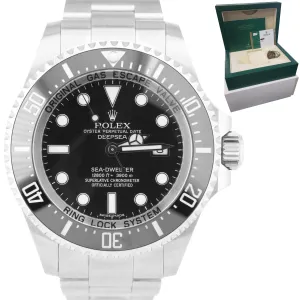 2015 Rolex Sea-Dweller Deepsea 116660 Stainless Steel 44mm Black Dive Watch B P