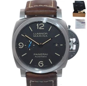 2019 PAPERS Panerai Luminor Marina PAM01351 PAM 1351 Brown Titanium Watch Box