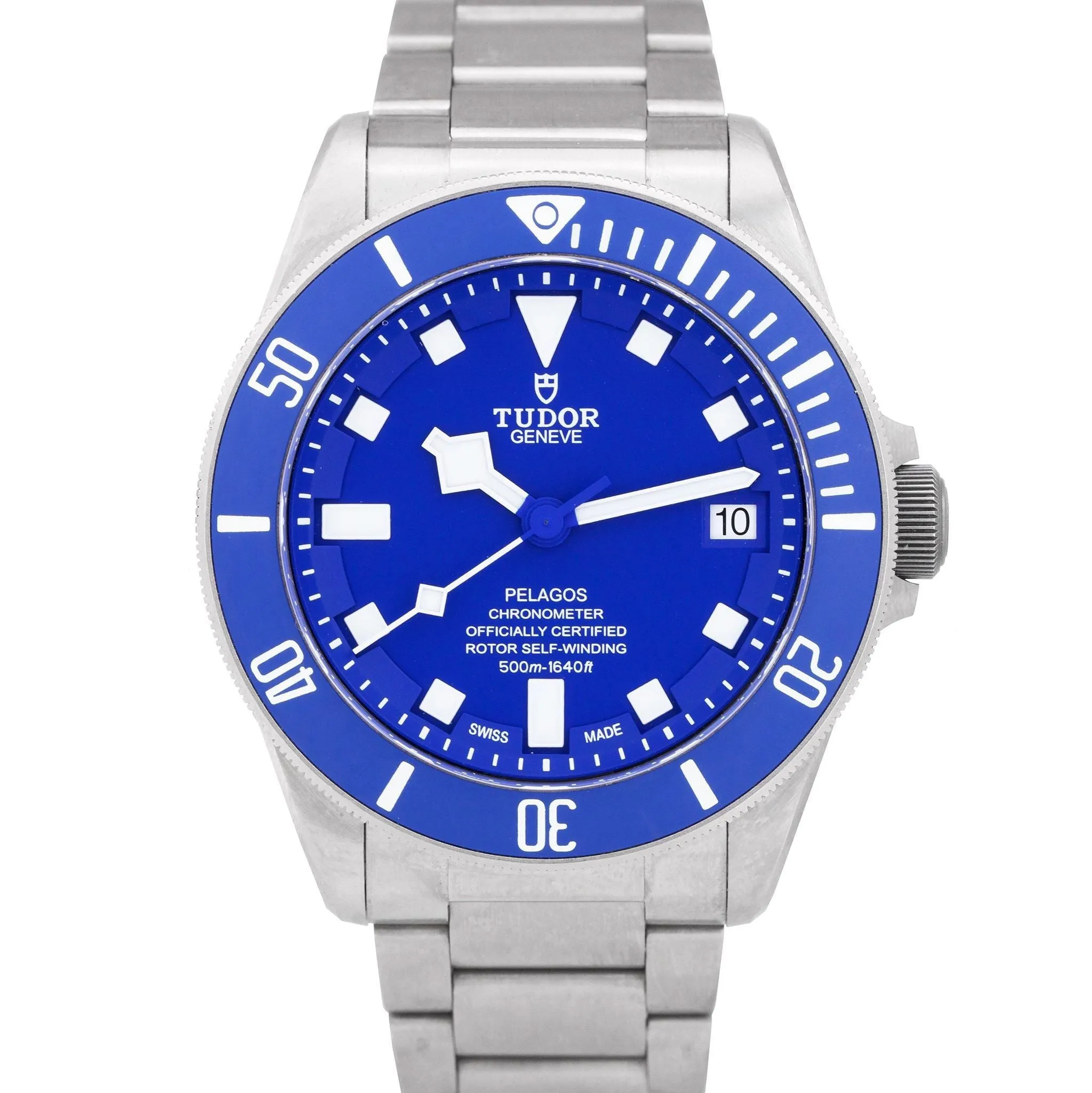 2020 UNPOLISHED Tudor Pelagos Blue Titanium 42mm Automatic Date Watch 25600 TB