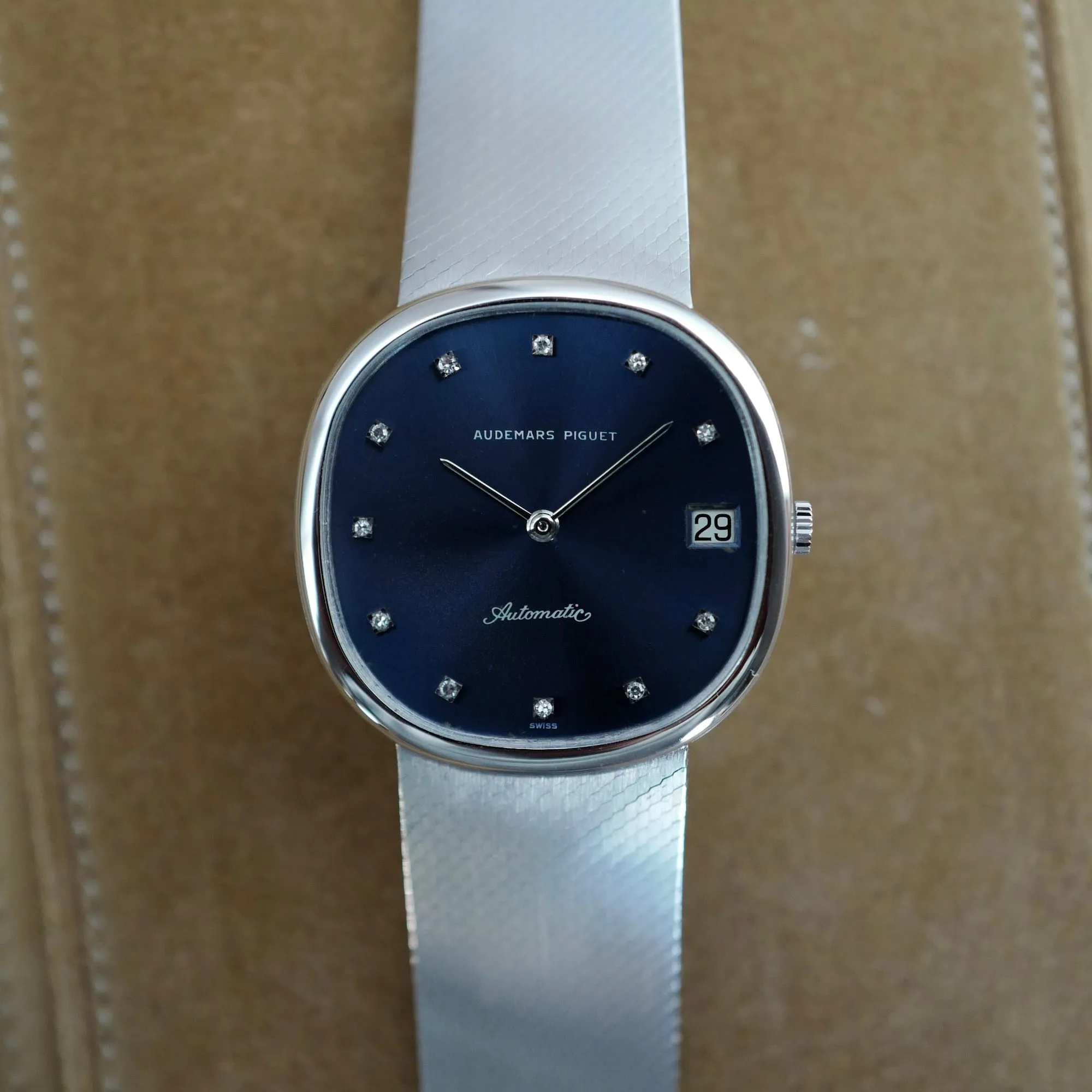 Audemars Piguet White Gold Cushion Watch Ref. 5379